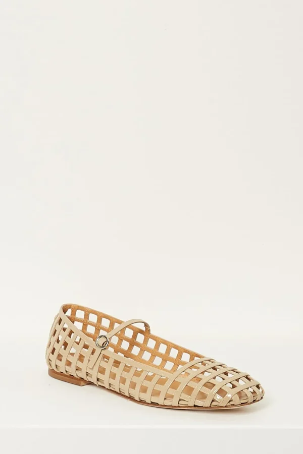 Aeyde Uma caged patent flat
