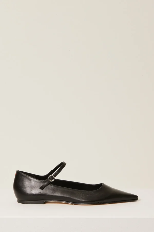 Cleo leather pointed ballerina