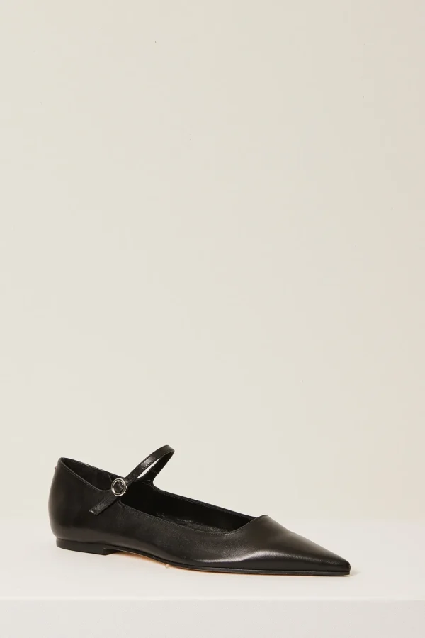 Cleo leather pointed ballerina