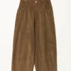 Corduroy baggy pants