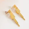 Cross icicle 24k earrings