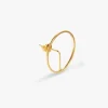 Earring Element Frame Gold