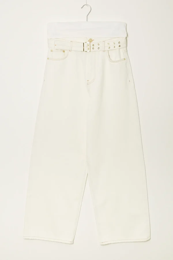 Ganni Heavy denim paperbag jeans