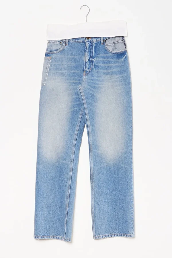 Gauchere Pocket cut out jeans.
