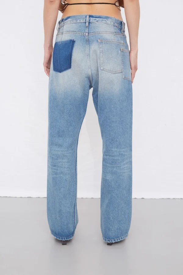 Gauchere Pocket cut out jeans.