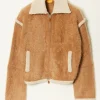 Guest in Residence Grizzly cashmere bomber
