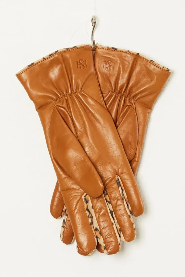 handsome Statement leather gloves