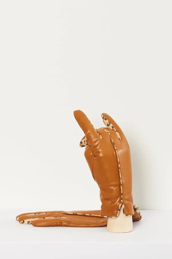 handsome Statement leather gloves