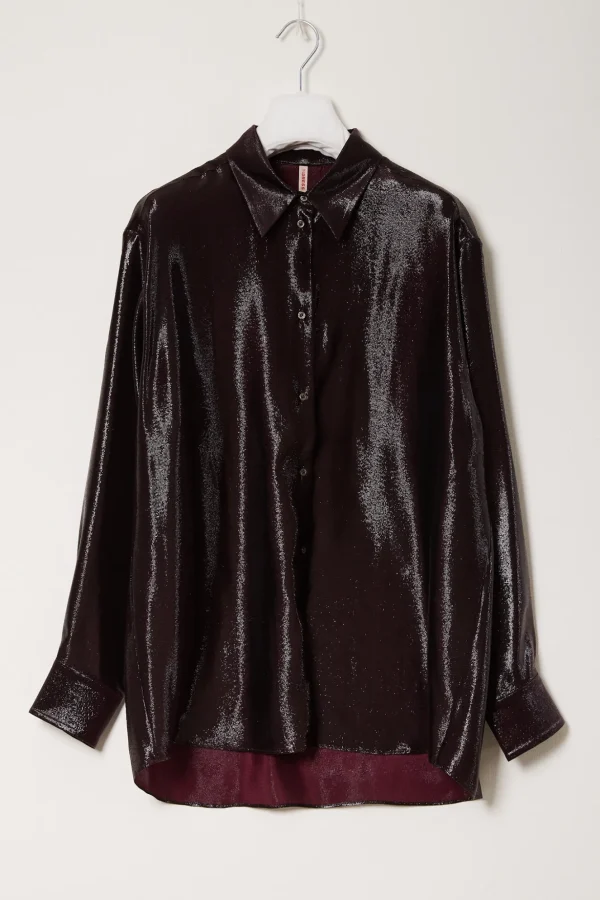 inDRESS Jacinthe silk blend shirt