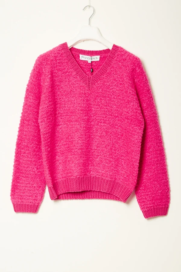 JW ANDERSON Boucle V neck jumper