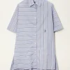 JW ANDERSON Short sleeve step shirt dress