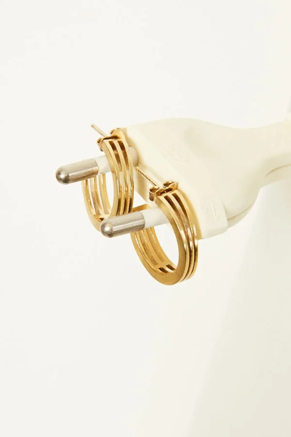 layered graphic hoop earrings
