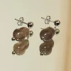 Lemaire Carved stone earrings