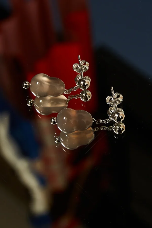 Lemaire Carved stone earrings