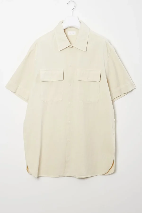 Lemaire Short sleeve denim shirt