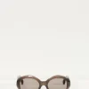 Linda Farrow mink brown grad lens