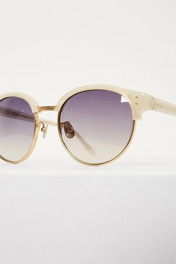 Linda Farrow shell grey grad lens