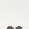 Maison Margiela black frame dark grey lens sunglasses