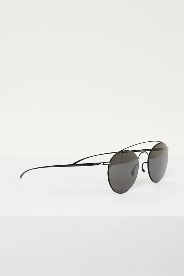 Maison Margiela black frame dark grey lens sunglasses