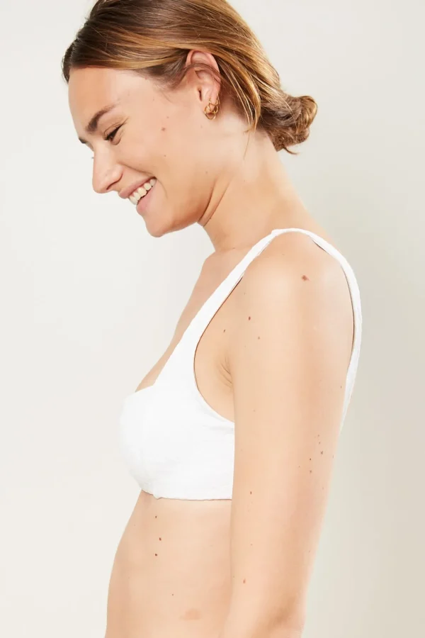 Mara Hoffman Meli repreve poly bikini top.