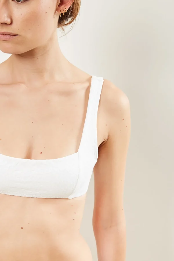 Mara Hoffman Meli repreve poly bikini top.