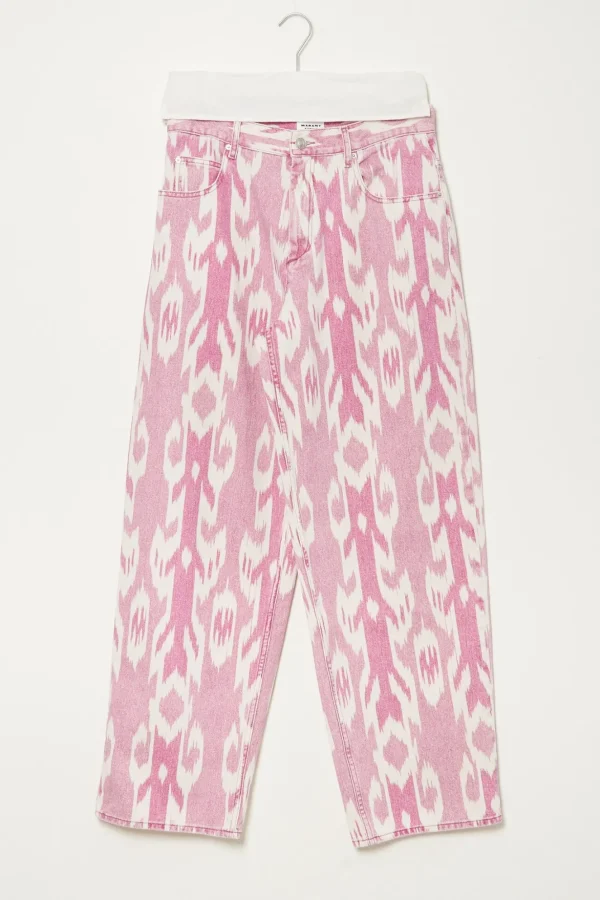 Marant Etoile Joanny ikat denim pants