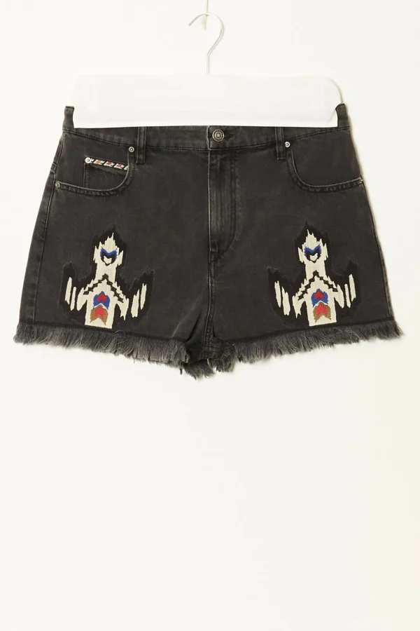 Marant Etoile Lesia embroidered shorts