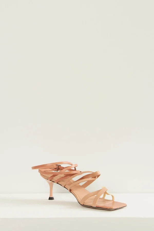 Morobé Polly flat leather sandals
