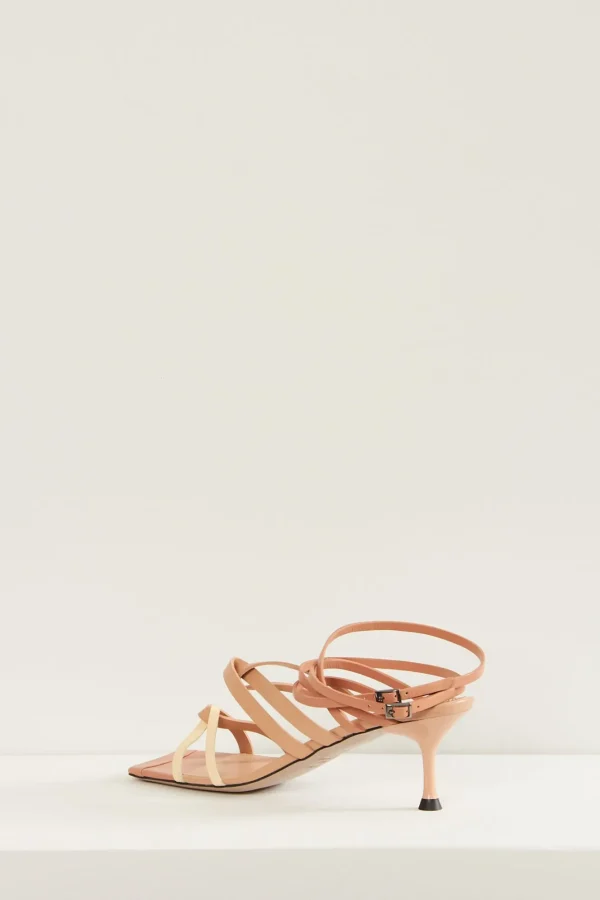 Morobé Polly flat leather sandals