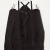 1/OFF Blazer Cut Off Shoulder