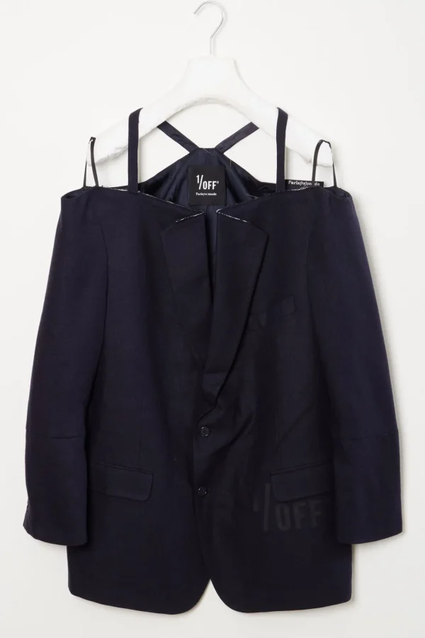 1/OFF Blazer Cut Off Shoulders