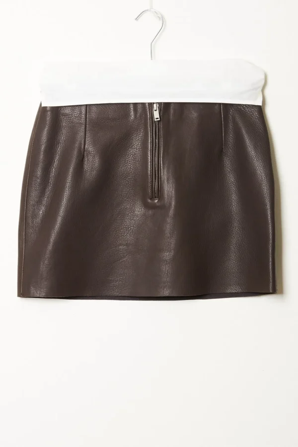 Remain Bonded leather skirt