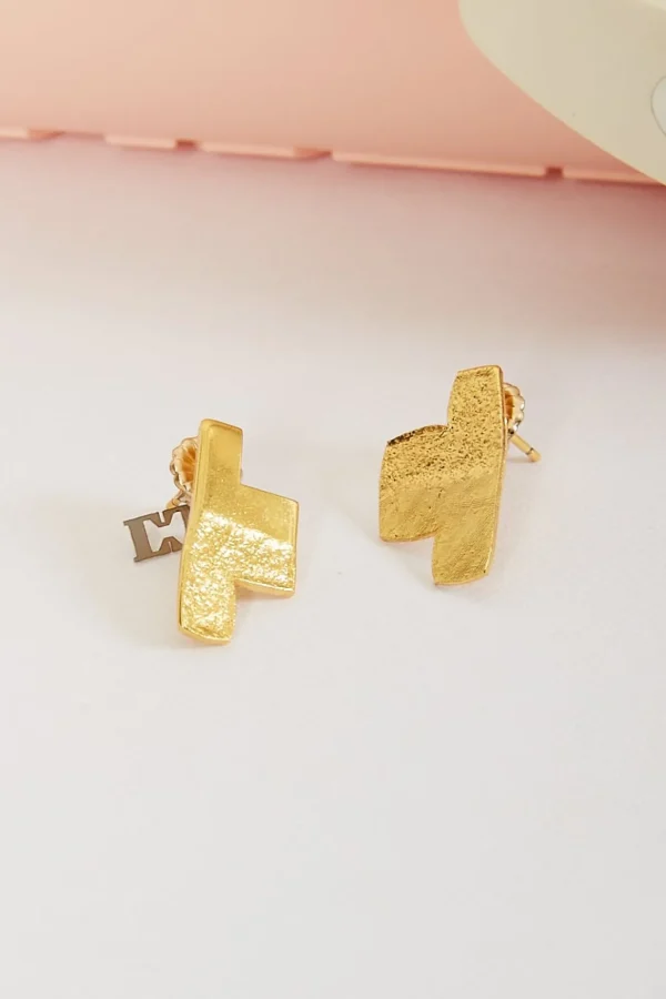 Tweek Left b 24k earrings